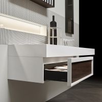 Модульный комплект подвесной мебели с тумбой Antonio Lupi Bemade схема 8