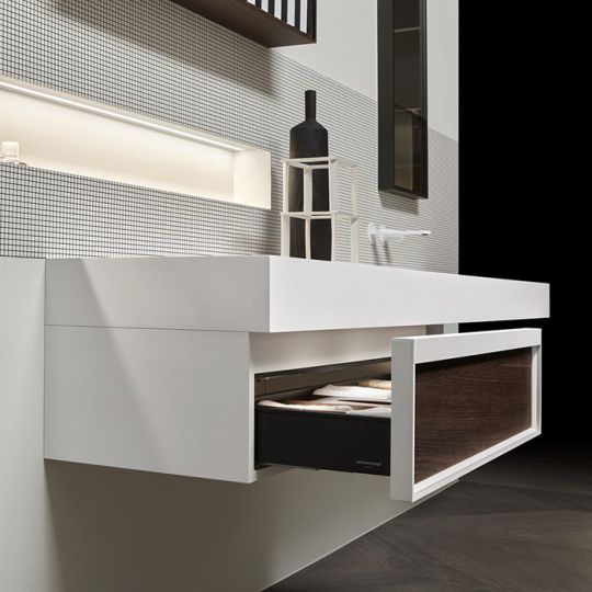 Модульный комплект подвесной мебели с тумбой Antonio Lupi Bemade схема 8