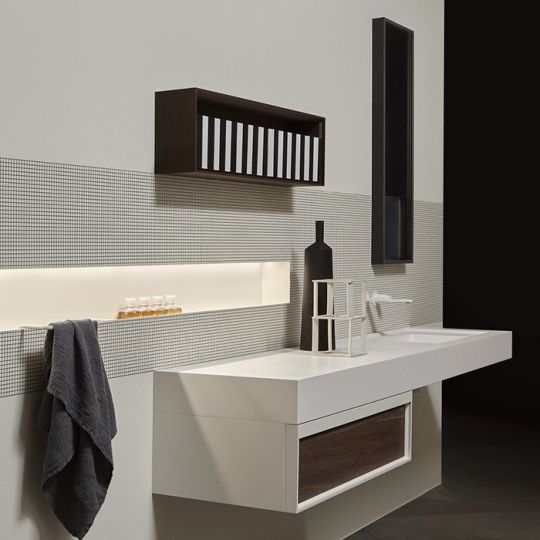 Модульный комплект подвесной мебели с тумбой Antonio Lupi Bemade схема 3