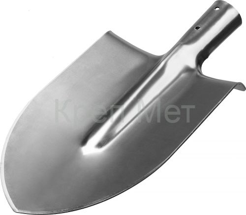 ЗУБР Мастер-НС, 380 х 208 мм, полотно 2 мм, нержавеющая сталь, закалено, без черенка, тип ЛКО, штыковая лопата (39440)