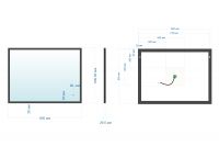 Зеркало ABBER See AG6110SCL-0.8 с подсветкой, бесконтактный выключатель, диммер, черный схема 3