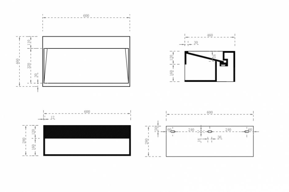 Тумба с раковиной ABBER Stein AS2645-0.6 подвесная, белая матовая ФОТО