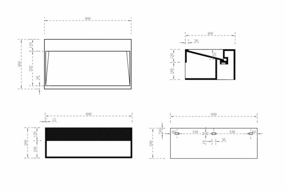 Тумба с раковиной ABBER Stein AS2645-0.8 подвесная, белая матовая ФОТО