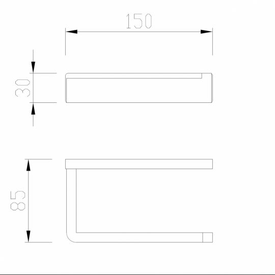 Бумагодержатель ABBER Westen AA1731G золото матовое схема 2