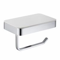 Бумагодержатель с полкой для телефона ABBER Westen AA1730 хром схема 1