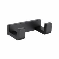 Крючок двойной ABBER Westen AA1750B черный матовый схема 1