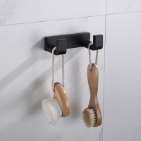 Крючок двойной ABBER Westen AA1750B черный матовый схема 3