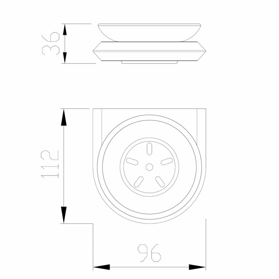Мыльница ABBER Nord AA1558 хром ФОТО