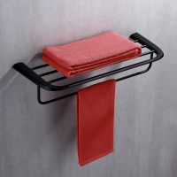 Полка для полотенец ABBER Nord AA1554B черная матовая схема 4