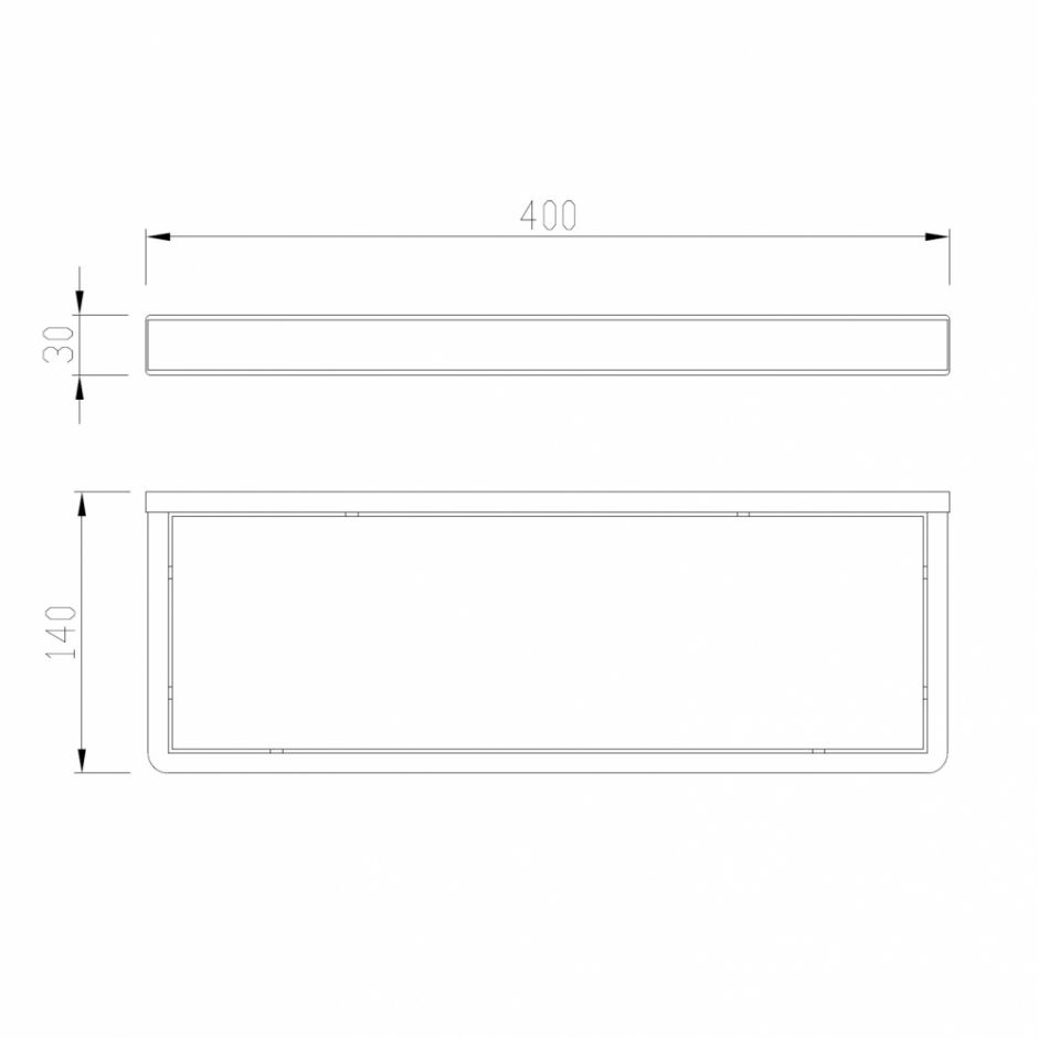 Полка стеклянная ABBER Westen AA1759G золото матовое ФОТО