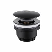 Донный клапан ABBER AF0011B без перелива, клик-клак, черный матовый схема 1 Донный клапан ABBER AF0011B без перелива, клик-клак, черный матовый схема 1