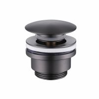 Донный клапан ABBER AF0011NG без перелива, клик-клак, никель схема 1