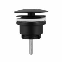 Донный клапан ABBER AF0012B без перелива, фиксированный, черный матовый схема 1 Донный клапан ABBER AF0012B без перелива, фиксированный, черный матовый схема 1