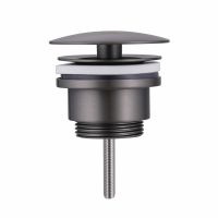 Донный клапан ABBER AF0012NG без перелива, фиксированный, никель схема 1