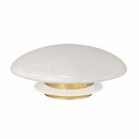 Накладка на слив для раковины ABBER AC0014 белая, керамика схема 3