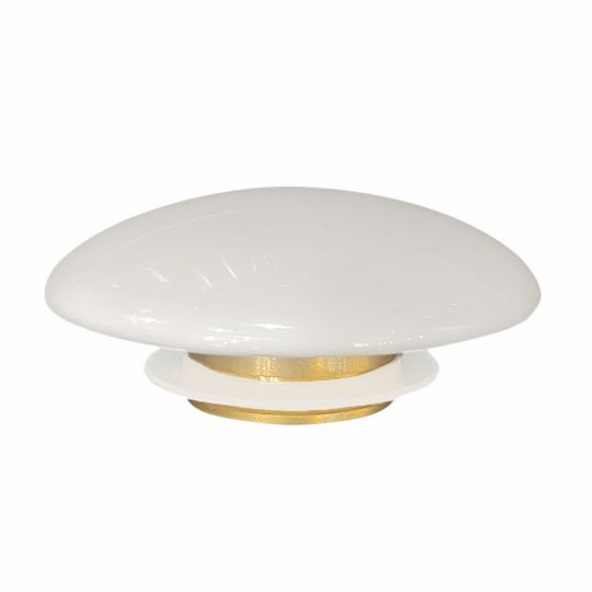 Накладка на слив для раковины ABBER AC0014 белая, керамика схема 3