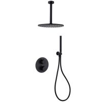 Душевая система ABBER Wasser Kreis AF8121B скрытого монтажа без излива, черная матовая схема 1 Душевая система ABBER Wasser Kreis AF8121B скрытого монтажа без излива, черная матовая схема 1