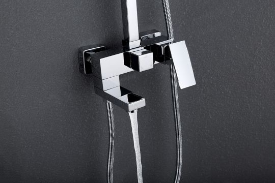 Душевая стойка ABBER Daheim AF8216L с изливом, хром схема 3