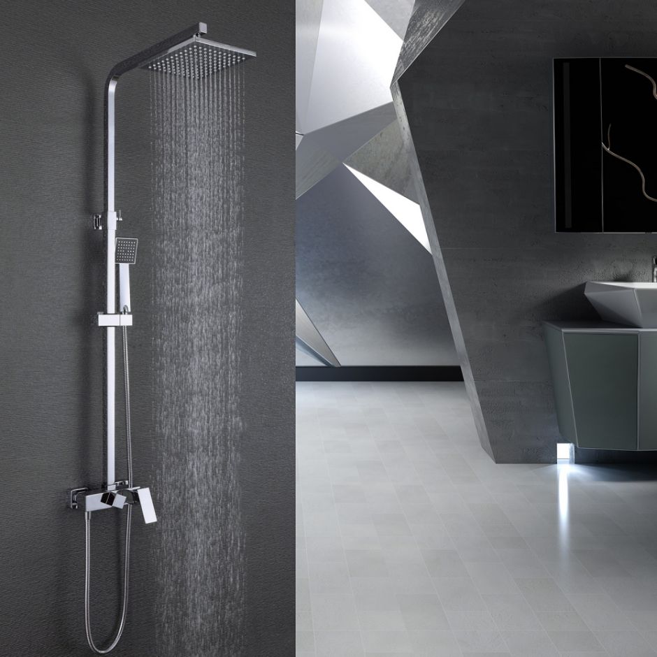 Душевая стойка ABBER Daheim AF8220L без излива, хром ФОТО