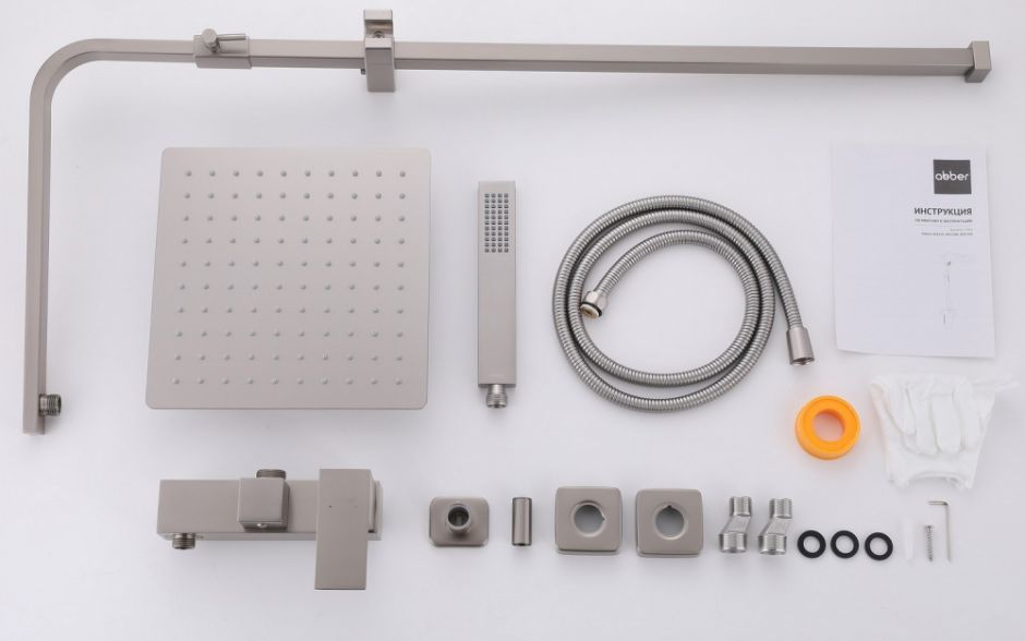 Душевая стойка ABBER Daheim AF8220SPL без излива, сатин ФОТО