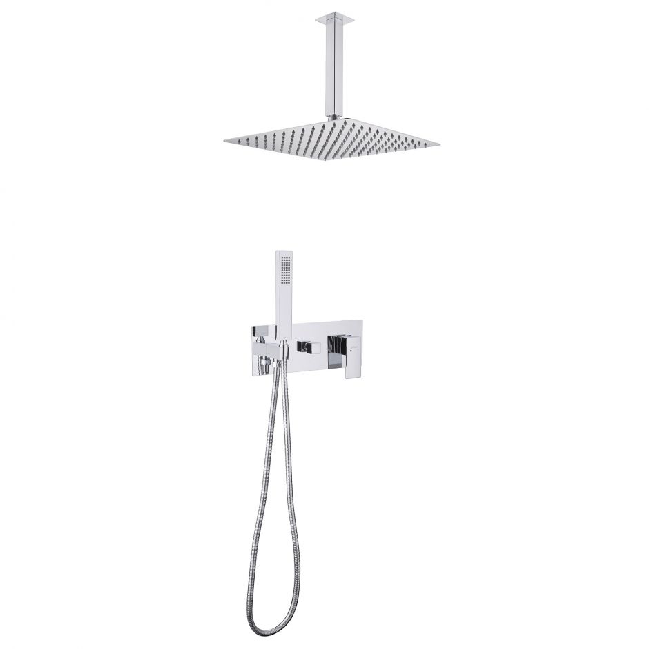 Душевая система ABBER Daheim AF8221 скрытого монтажа без излива, хром