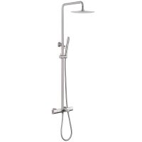 Душевая стойка ABBER Thermostat AF8516SPL с термостатом и изливом, сатин схема 1