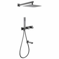 Душевая система ABBER Rund AF8717NG скрытого монтажа с изливом, никель схема 1