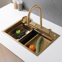 Кухонная мойка ABBER Wasser Kreis AF2194G золото матовое схема 1