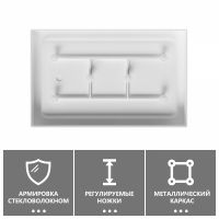 Душевой поддон ABBER AD3C098 90х80 прямоугольный, акриловый, белый схема 5