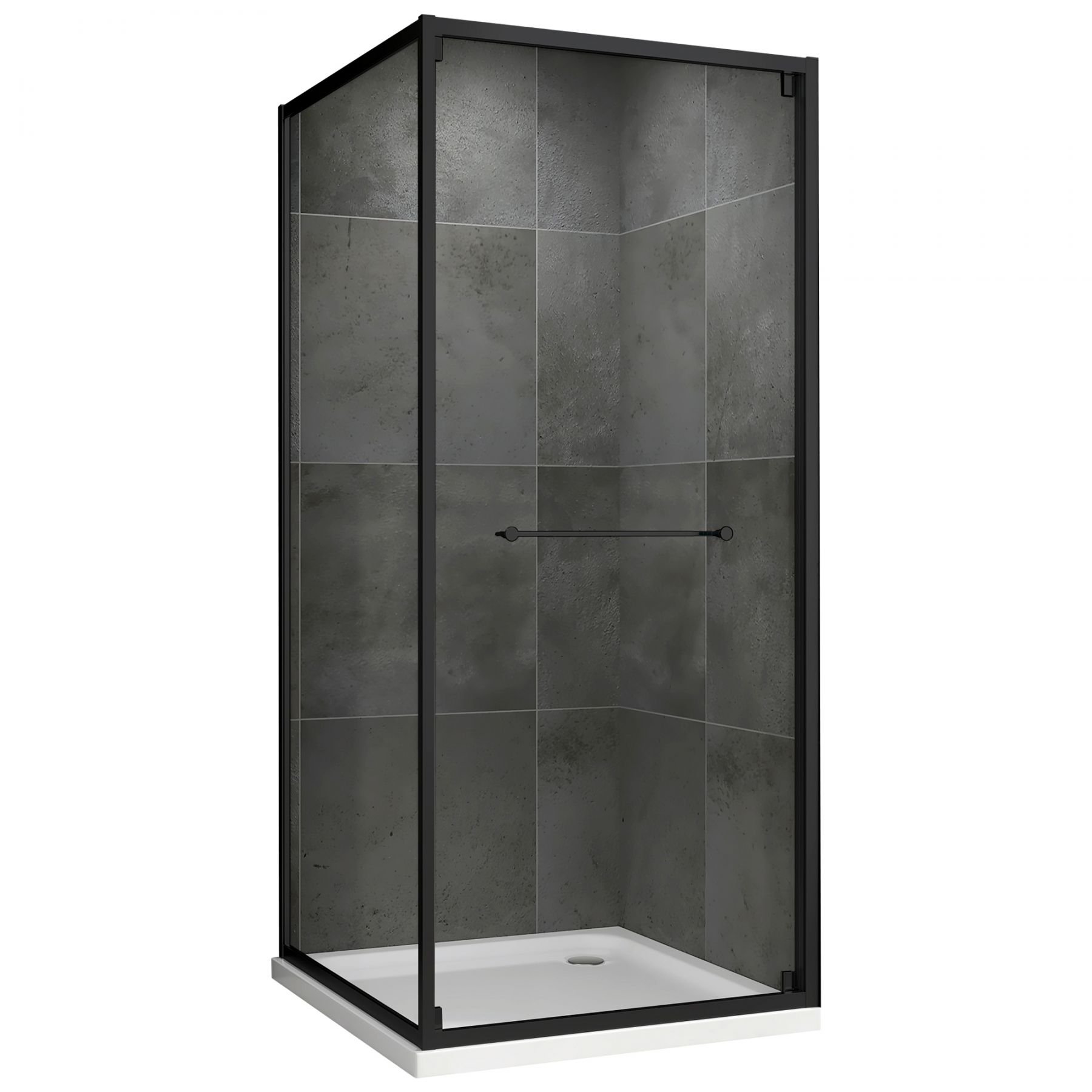 Душевой уголок ABBER Schwarzer Diamant AG0A100B 100х100 см цена от 39 780 ₽ Фото Душевой уголок ABBER Schwarzer Diamant AG0A100B 100х100 см