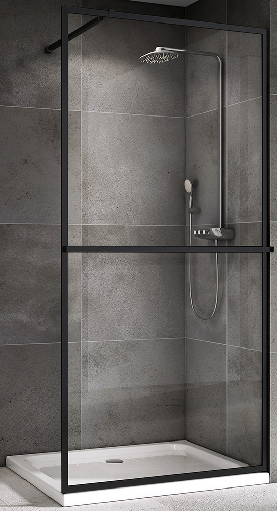 Душевая перегородка ABBER Immer Offen AG60090B цена от 20 230 ₽ Фото Душевая перегородка ABBER Immer Offen AG60090B