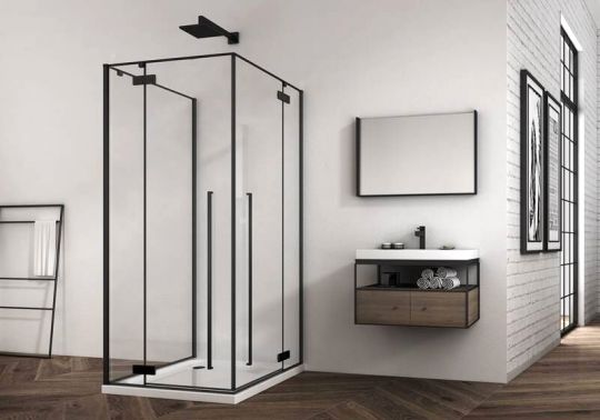 Душевой уголок ABBER Eins AG06099B 90х90 см схема 3