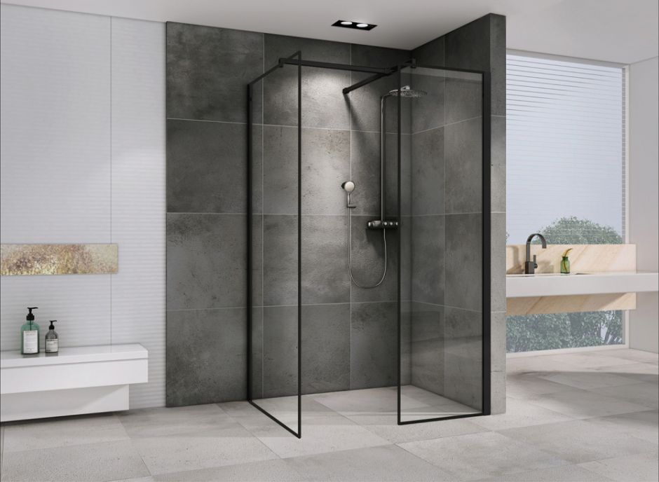 Душевой уголок ABBER Immer Offen AG67128B 120х80 см ФОТО