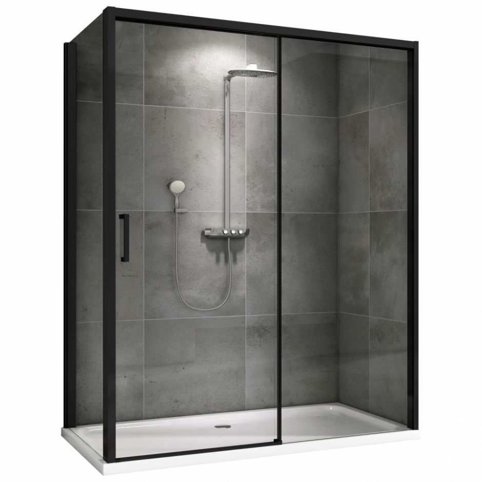 Душевой уголок ABBER Komfort AG93130B-S102B 130х100 см