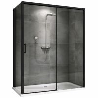 Душевой уголок ABBER Komfort AG93150B-S92B 150х90 см схема 1