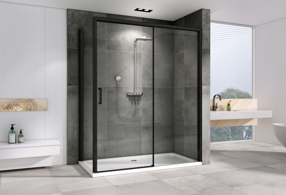 Душевой уголок ABBER Komfort AG93150B-S92B 150х90 см ФОТО