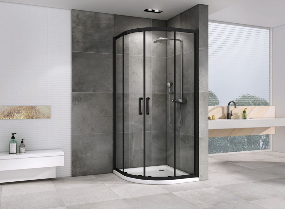 Душевой уголок ABBER Schwarzer Diamant AG01080B 80х80 см ФОТО