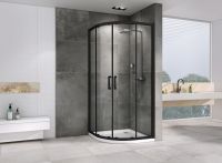 Душевой уголок ABBER Schwarzer Diamant AG01090B 90х90 см схема 3