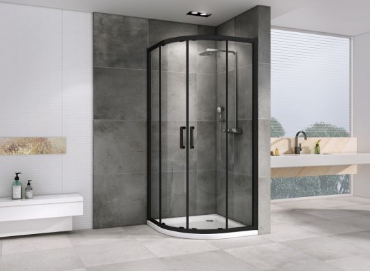 Душевой уголок ABBER Schwarzer Diamant AG01090B 90х90 см схема 3