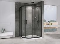 Душевой уголок ABBER Schwarzer Diamant AG01119B 110х90 см схема 3