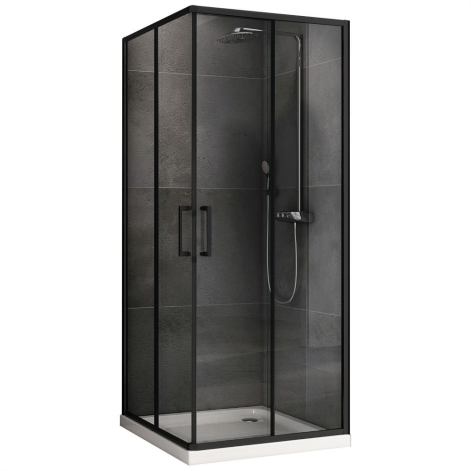 Изображение Душевой уголок ABBER Schwarzer Diamant AG02090B5 90х90 см