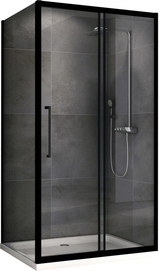 Душевой уголок ABBER Schwarzer Diamant AG30130BH-S100B 130х100 см