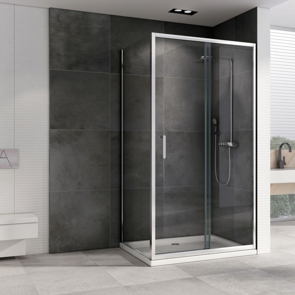 Душевой уголок ABBER Schwarzer Diamant AG301405-S805 140х80 см ФОТО
