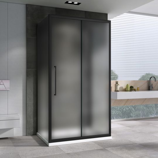 Душевой уголок ABBER Schwarzer Diamant AG30160BMH-S90BM-S90BM 160х90 см схема 3