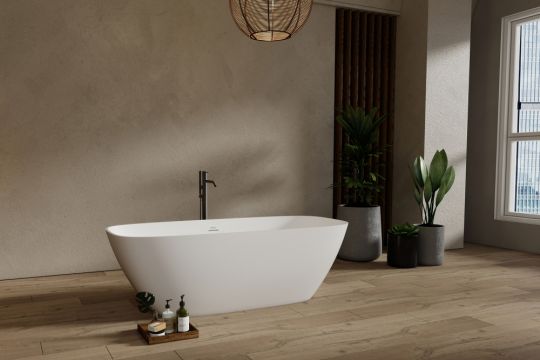 Ванна из искусственного камня ABBER Stein AS9632 белая матовая схема 10