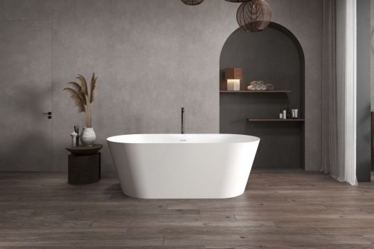 Ванна из искусственного камня ABBER Stein AS9605 белая матовая схема 9 Ванна из искусственного камня ABBER Stein AS9605 белая матовая схема 9