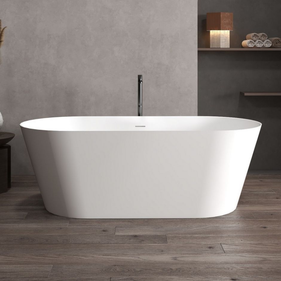 Изображение Ванна из искусственного камня ABBER Stein AS9626 белая матовая