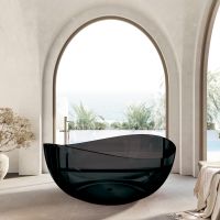 Прозрачная ванна ABBER Kristall AT9705Onyx черная схема 3