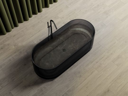 Прозрачная ванна ABBER Kristall AT9708Onyx черная схема 5 Прозрачная ванна ABBER Kristall AT9708Onyx черная схема 5