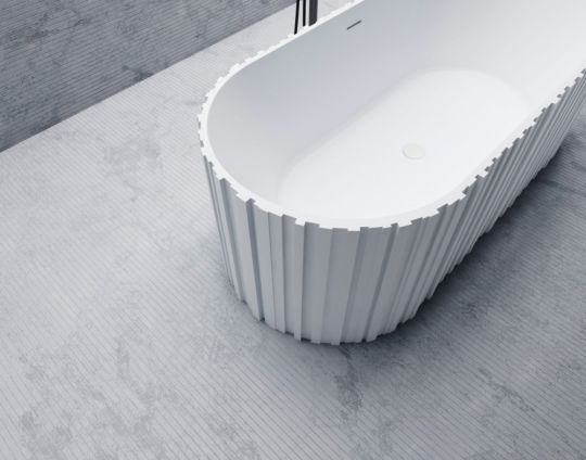 Ванна из искусственного камня ABBER Stein AS9653 белая матовая схема 10